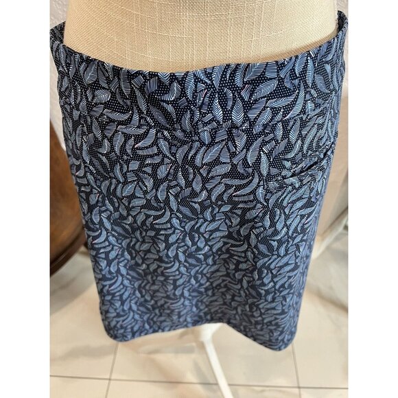 Peter Millar Womens Blue Leaf Pattern Golf Skirt L /Pockets Polyester Spandex - Picture 5 of 8